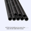 Tubos personalizados de fibra de carbono de sarja 3K